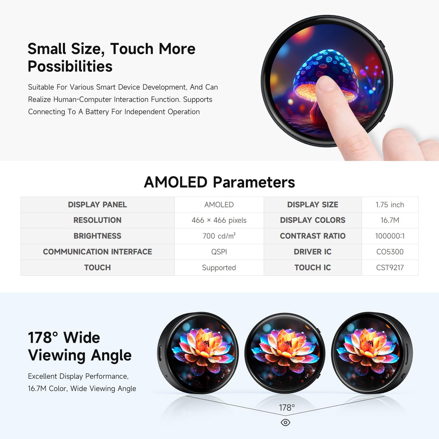 waveshare-esp32-s3-1-75-zoll-amoled-rund-touch-display-board-mit-geh-use-ohne-gp image 5