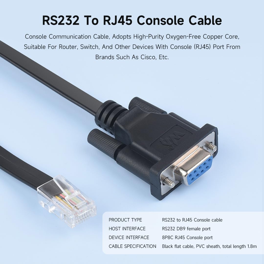 waveshare-rs232-zu-rj45-konsolen-kabel-2er-set-db9-buchse-auf-rj45-stecker-1-8-m image 3