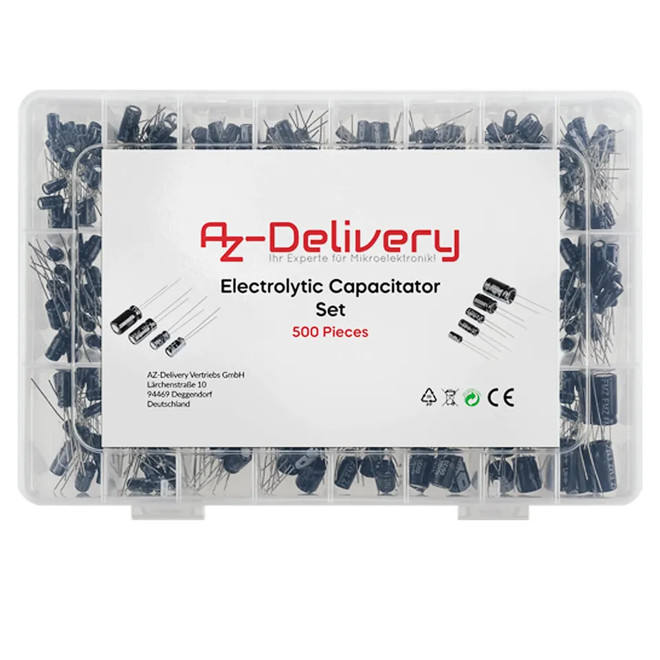 az-delivery-elko-sortiment-500-st-ck-0-1uf-1000uf-elektrolytkondensator-mit-box image 1