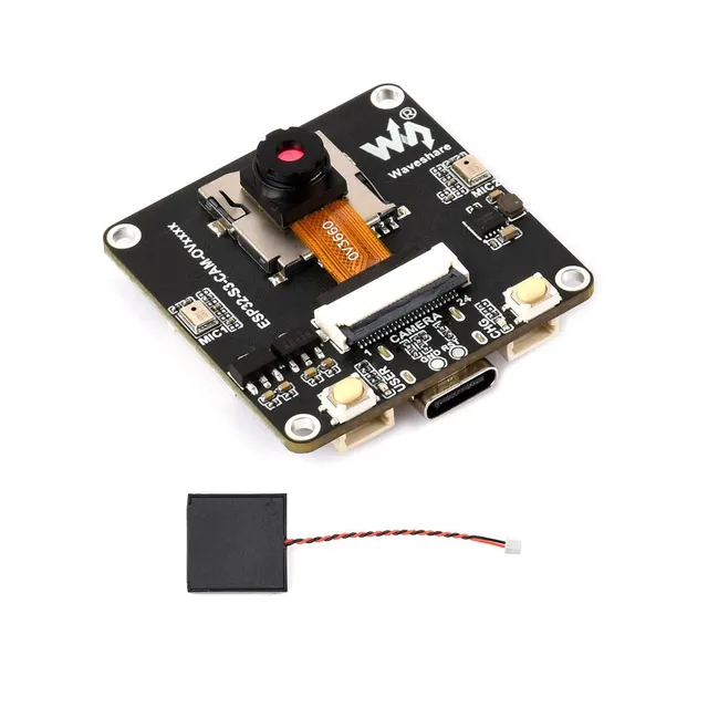 waveshare-esp32-s3-cam-ov3660-aiot-kamera-board-audio-ein-ausgang-display-anschl image 1