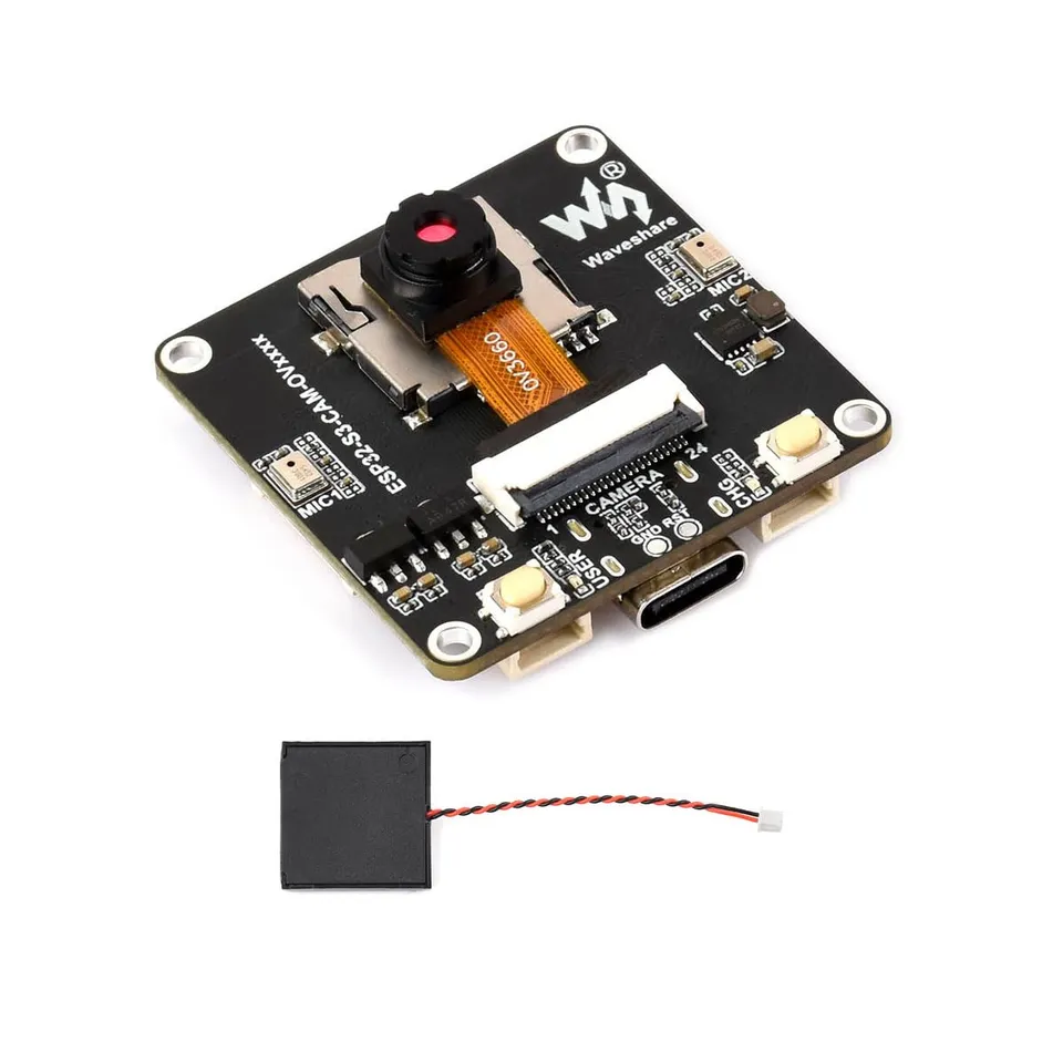 waveshare-esp32-s3-cam-ov3660-aiot-kamera-board-audio-ein-ausgang-display-anschl image 1