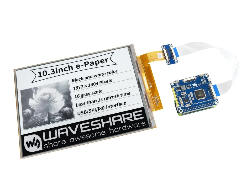 waveshare-10-3-zoll-flexibles-e-ink-display-hat-f-r-raspberry-pi-1872-1404-it895 image 1