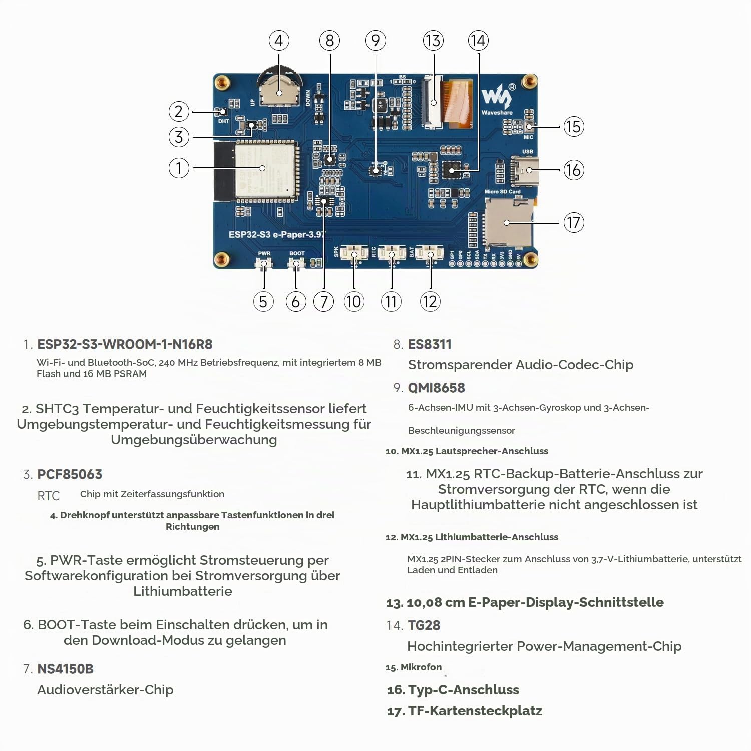 waveshare-esp32-s3-3-97-zoll-e-paper-development-board-800x480-wi-fi-ble-5-ai-vo image 7