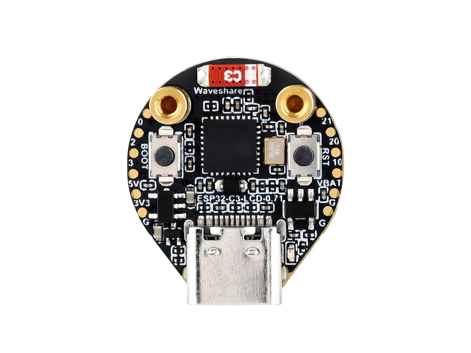 waveshare-esp32-c3-0-71-zoll-round-display-entwicklungsboard-160x160-mit-wifi-bl image 2