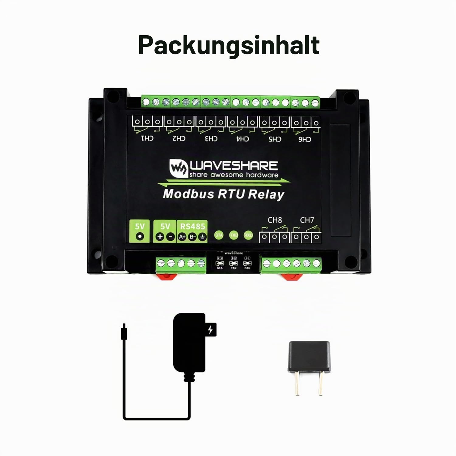 waveshare-industrielles-modbus-rtu-relaismodul-8-kanal-mit-rs485 image 2