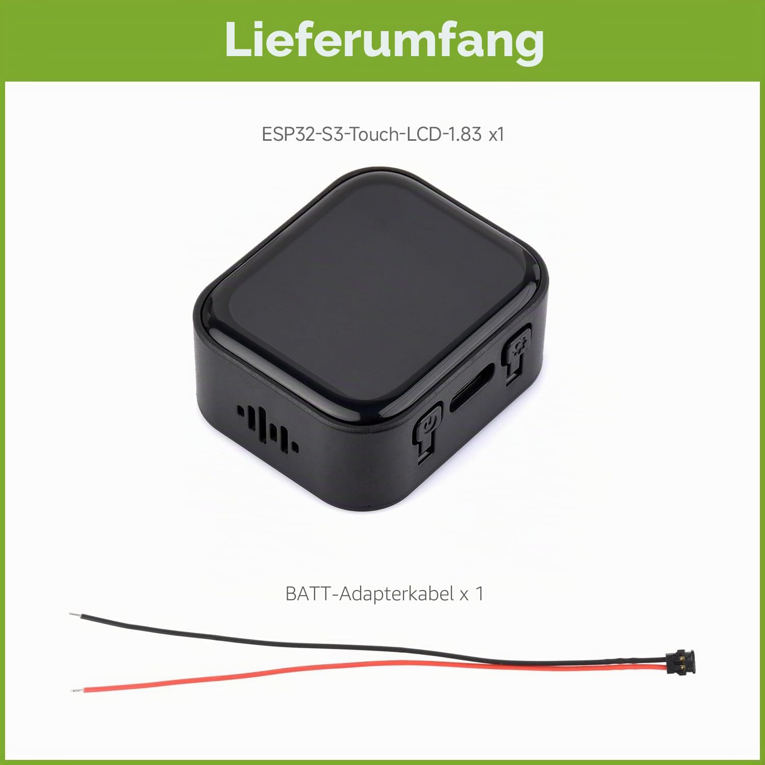 waveshare-esp32-s3-1-83-zoll-touch-display-entwicklungsboard-mit-audio-codec image 2