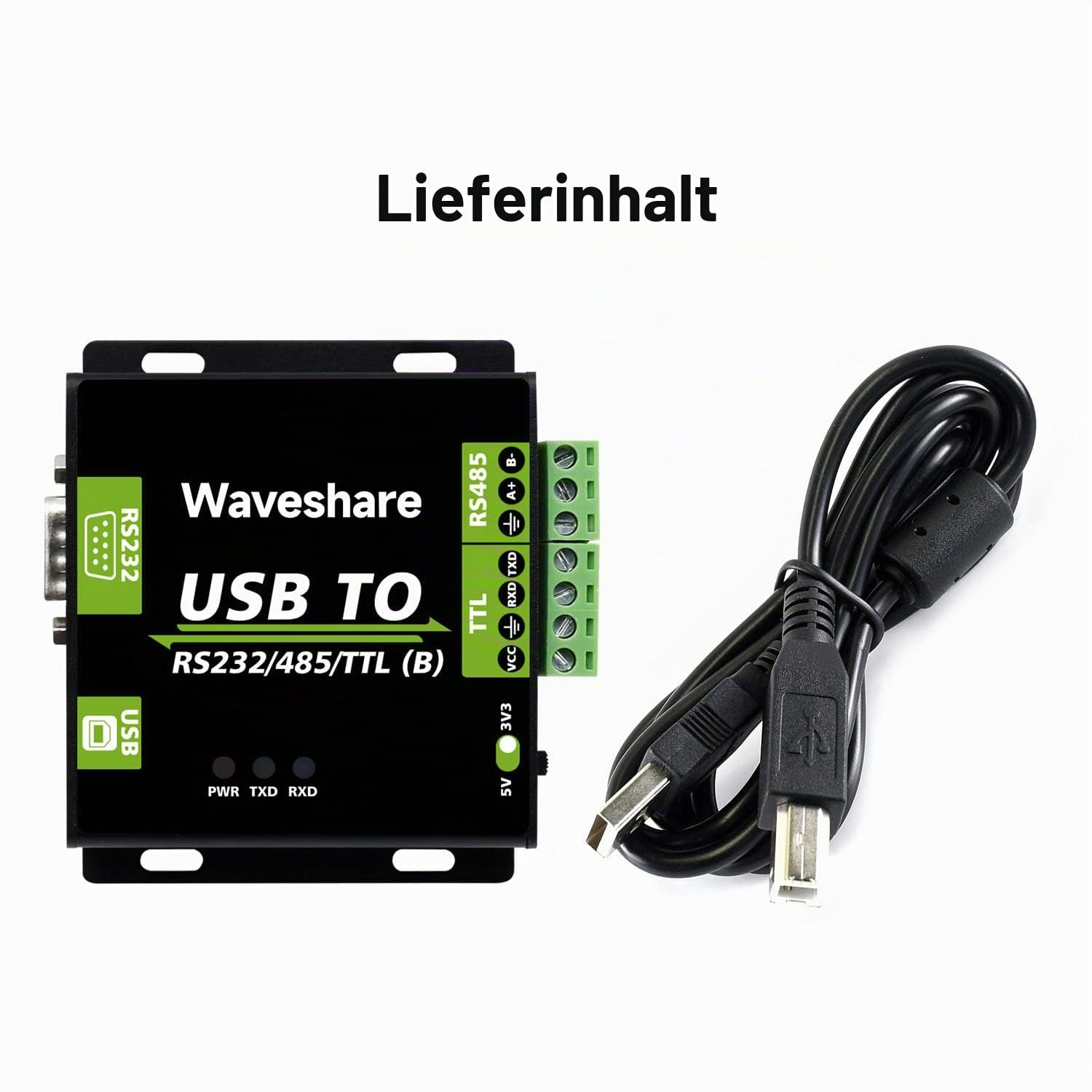 waveshare-ch343g-usb-zu-rs232-485-ttl-industrie-isolator-konverter-aluminiumgeh- image 2