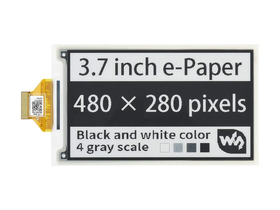waveshare-3-7-zoll-e-paper-e-ink-roh-display-480x280-schwarz-wei-4-graustufen-sp image 1