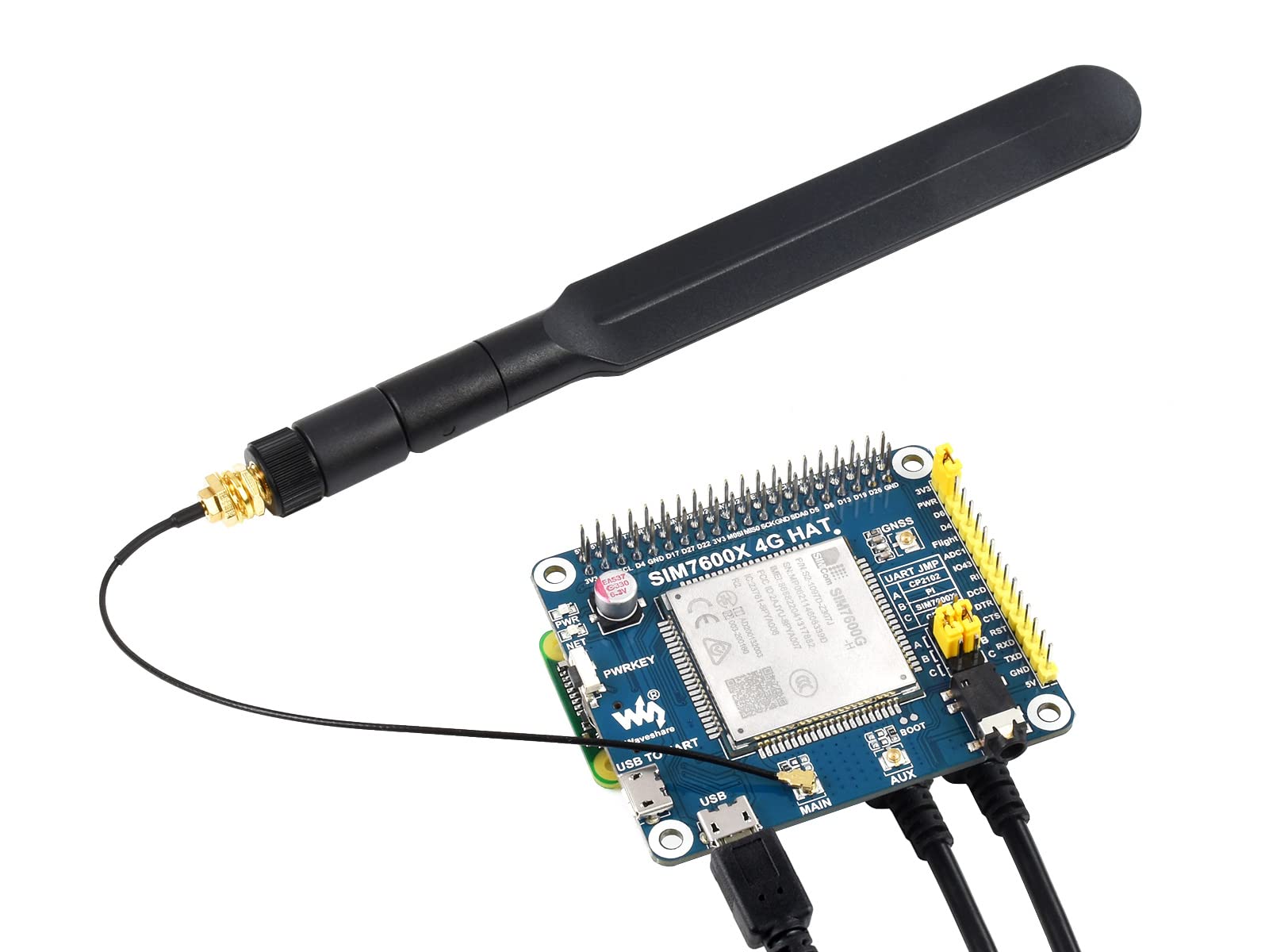waveshare-sim7600g-h-4g-3g-2g-gnss-hat-lte-cat4-gps-f-r-raspberry-pi image 8