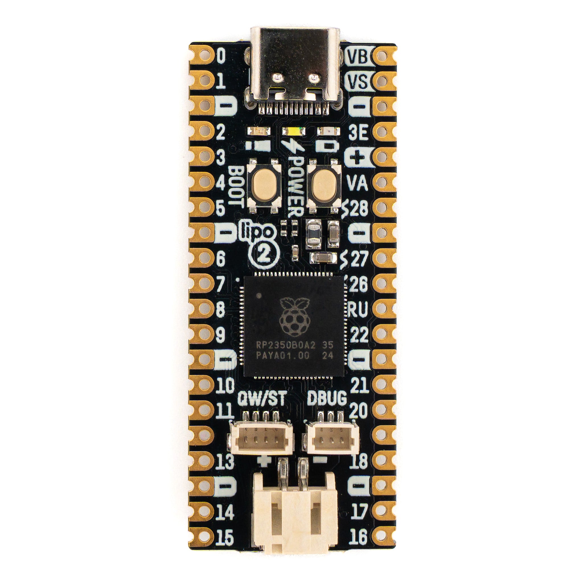 pimoroni-pico-lipo-2-rp2350-entwicklungsboard-mit-16mb-flash-8mb-psram-usb-c image 2
