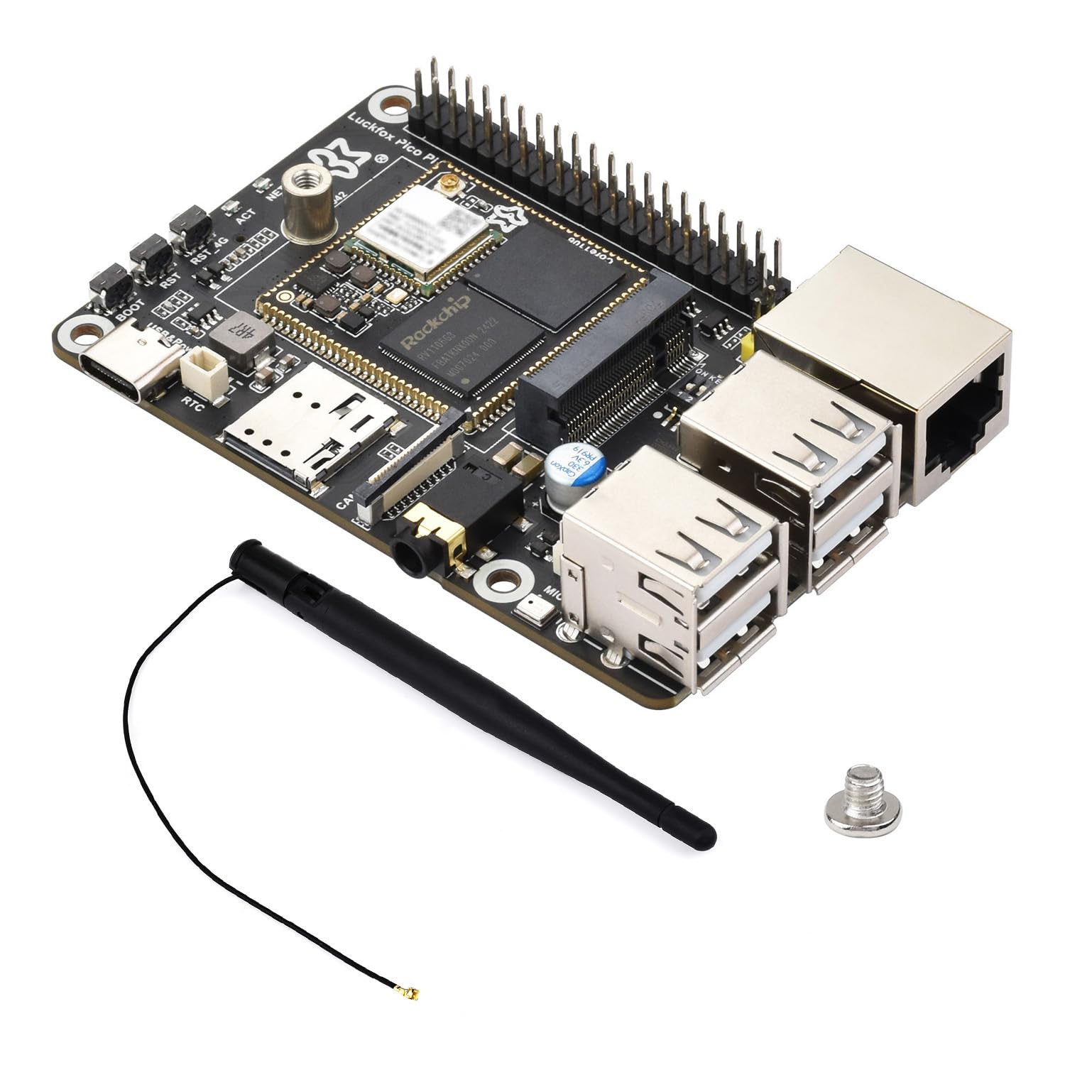 waveshare-luckfox-pico-pi-a-linux-mikro-entwicklungsboard-rv1106g3-1tops-npu-256 image 1
