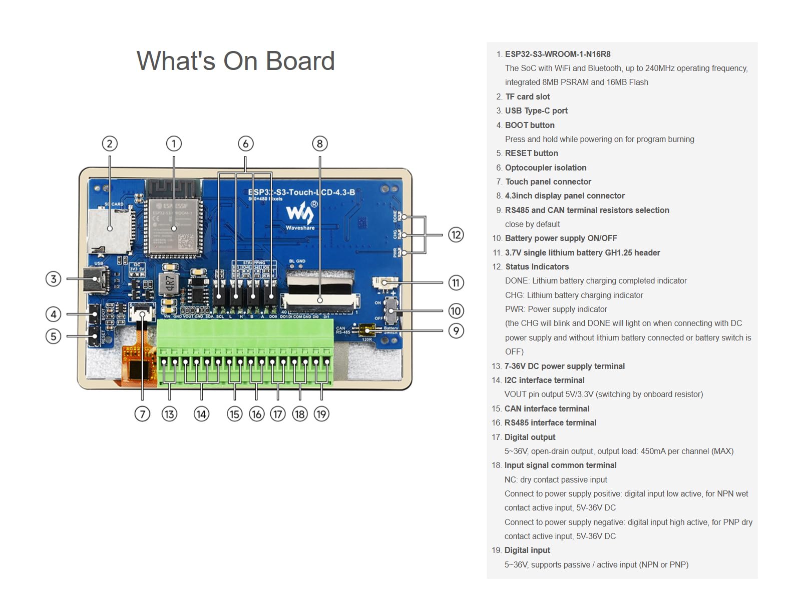 waveshare-esp32-s3-touch-lcd-4-3b-entwicklungsboard-4-3-zoll-touchscreen-mit-wi- image 7