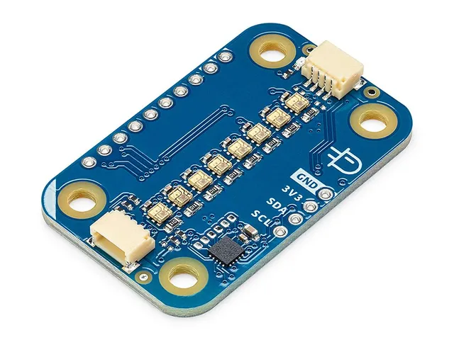 arduino-modulino-pixels-abx00109-rgb-led-modul-mit-8-adressierbaren-leds-qwiic image 1