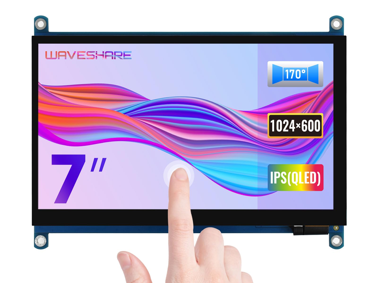 waveshare-7-zoll-qled-touch-display-1024x600-g-g-glas-quantum-dot-f-r-raspberry- image 1