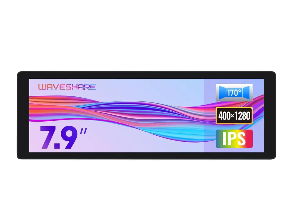 waveshare-7-9-zoll-ips-display-400x1280-hdmi-mit-hifi-lautsprecher image 1