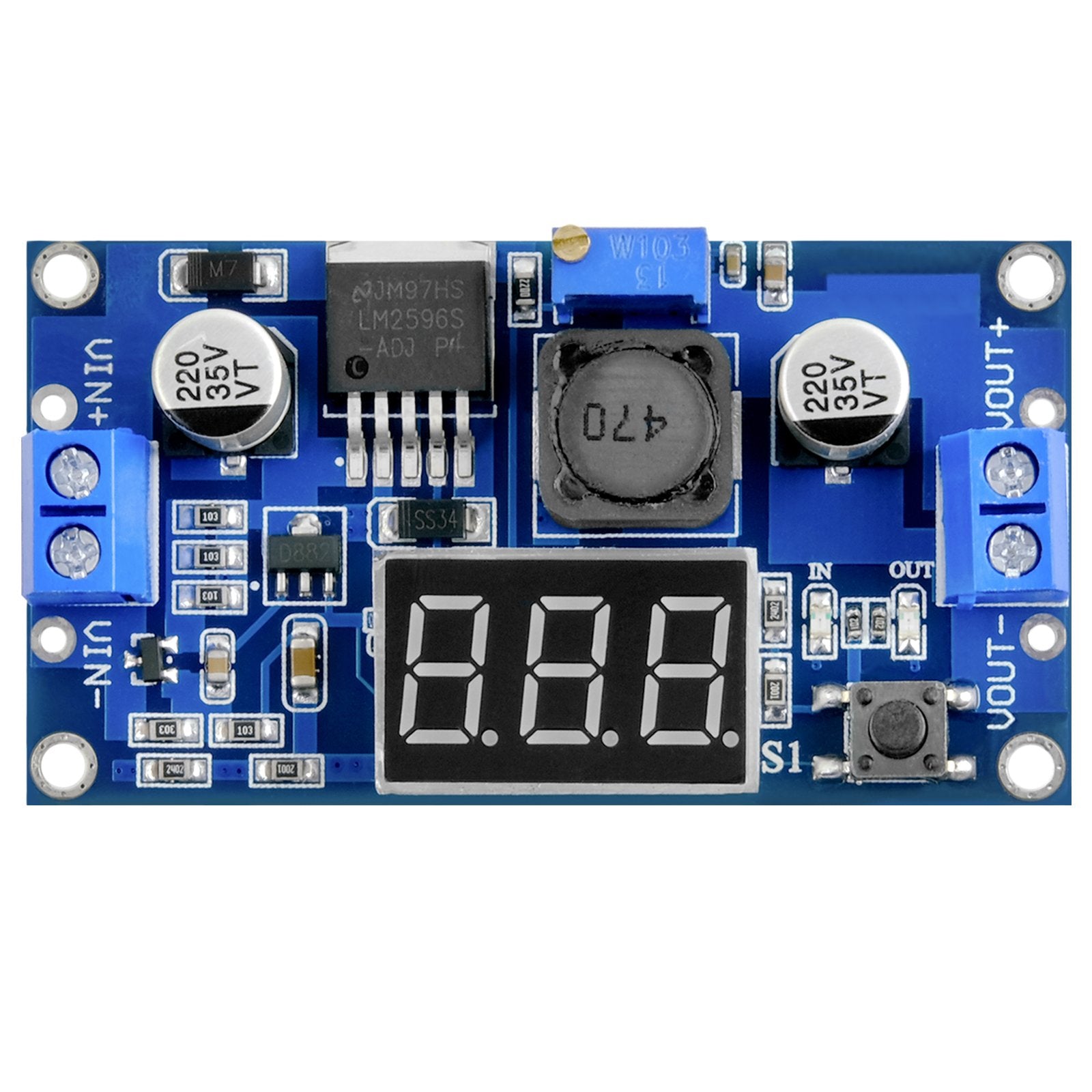 az-delivery-lm2596s-step-down-dc-dc-buck-converter-4-40v-mit-digitalanzeige image 2