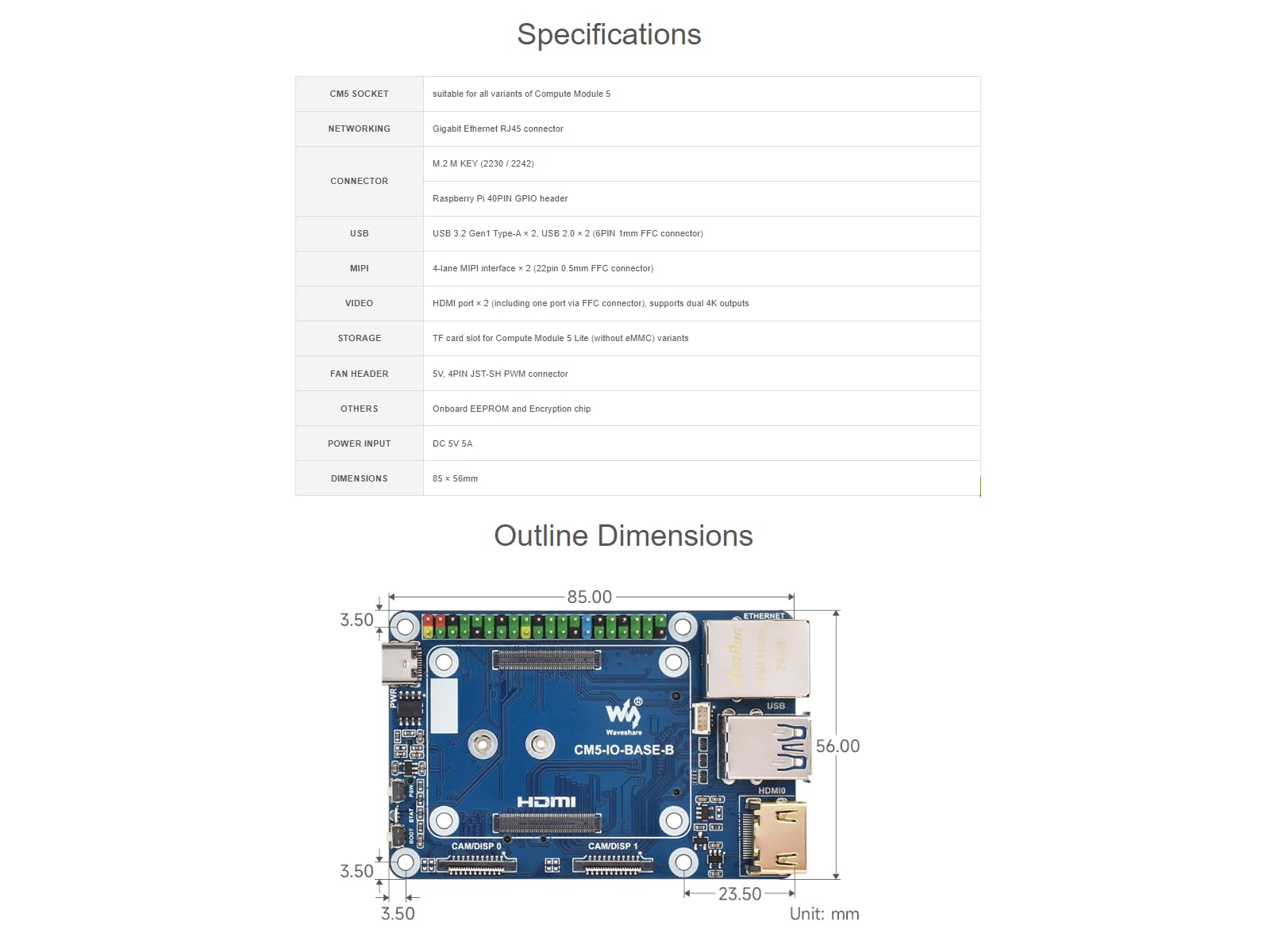 waveshare-mini-base-board-b-f-r-raspberry-pi-compute-module-5-lite-emmc image 6