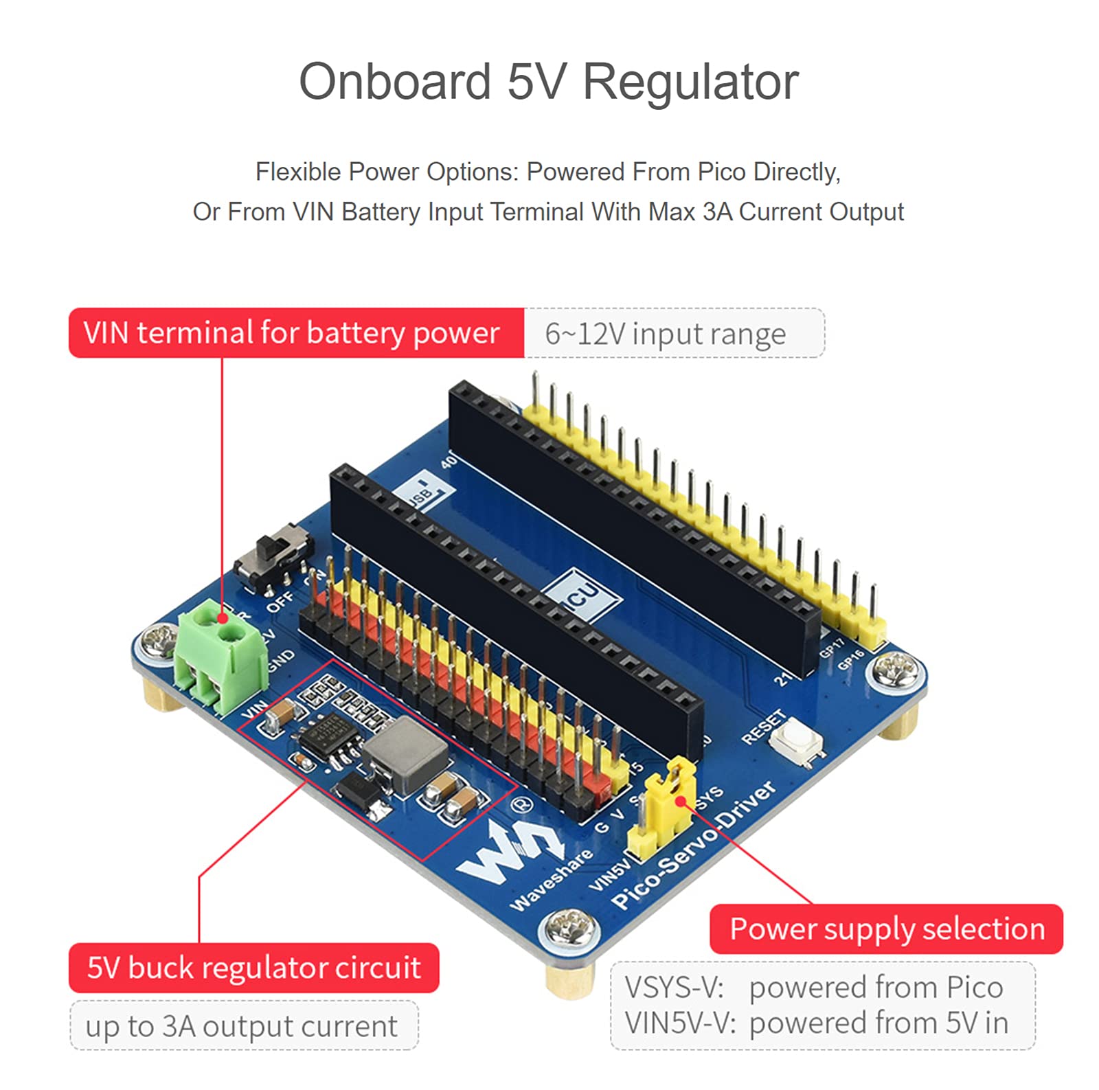 waveshare-servotreiber-f-r-raspberry-pi-pico-16-kanal-servo-pwm-16-bit image 5