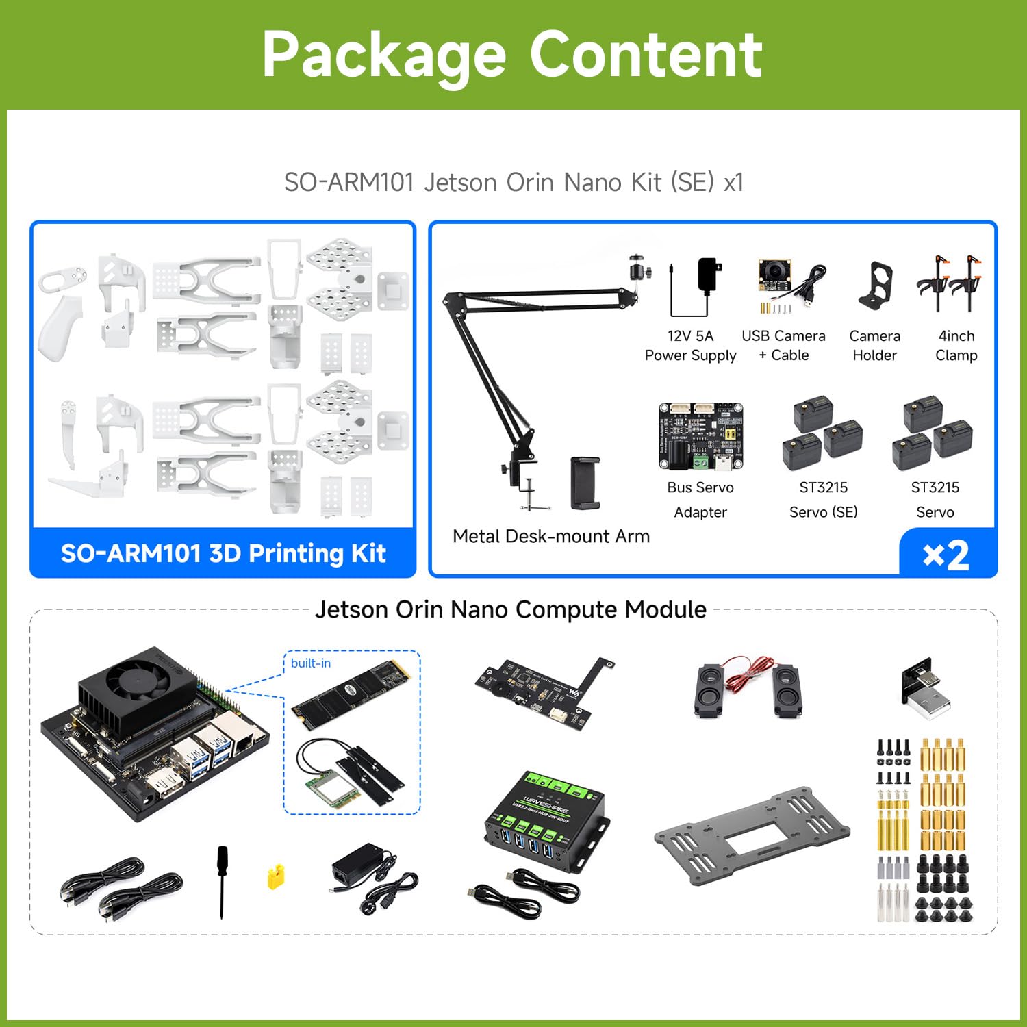 waveshare-so-arm101-6-achs-roboterarm-lerobot-kompatibel-jetson-orin-nano-kit-se image 2