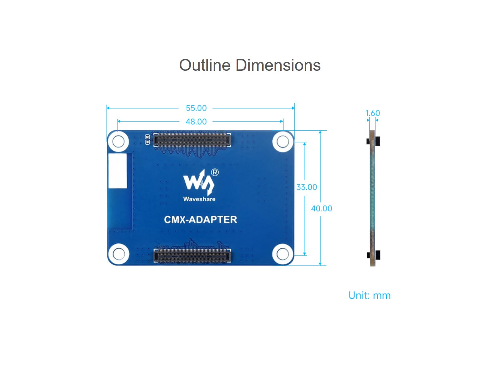waveshare-cmx-adapter-cm5-cm4-schnittstellenschutz-adapter-board image 6