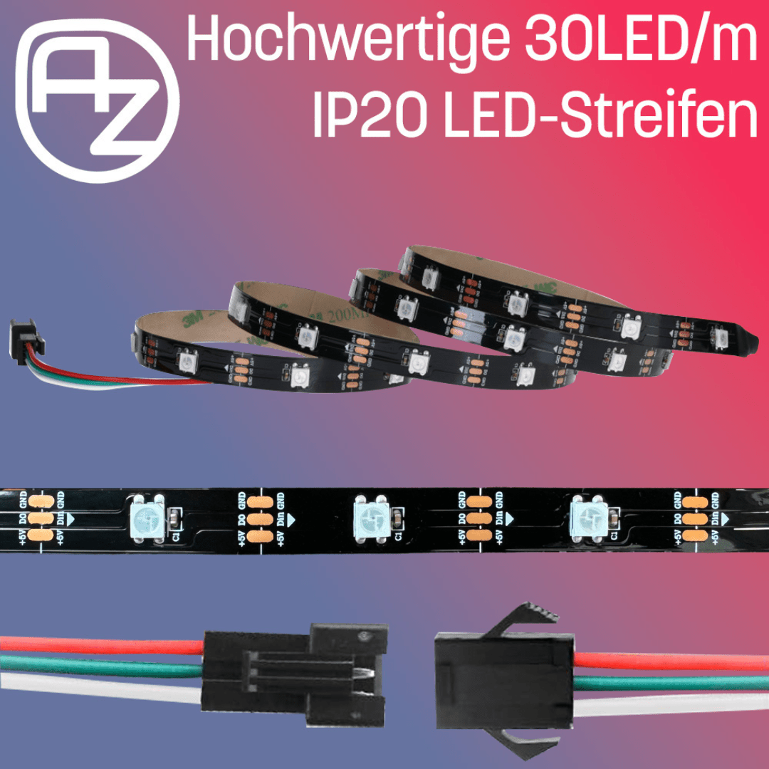 az-delivery-ws2812b-led-strip-30-leds-m-rgb-adressierbar-5050-ip20 image 1