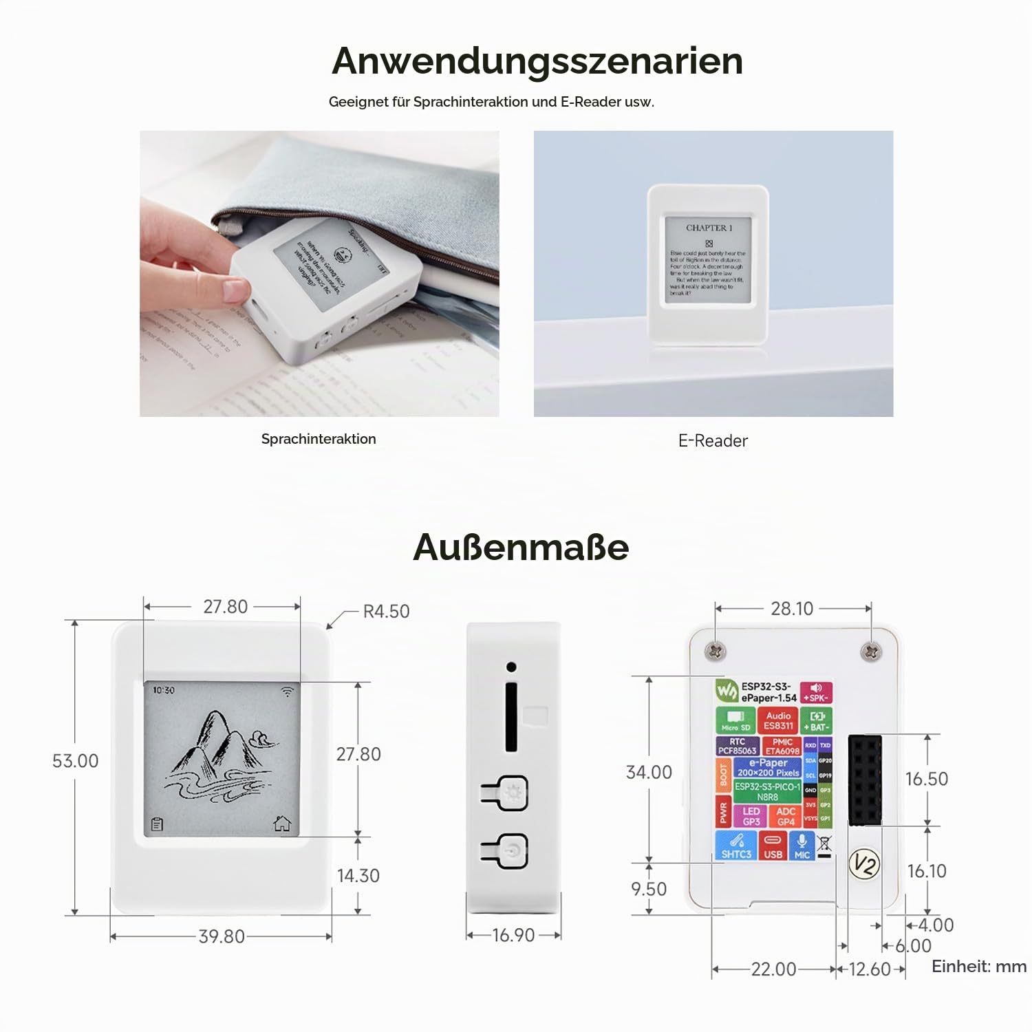 waveshare-esp32-s3-1-54-zoll-e-paper-aiot-entwicklungsboard-200x200-schwarz-wei- image 8