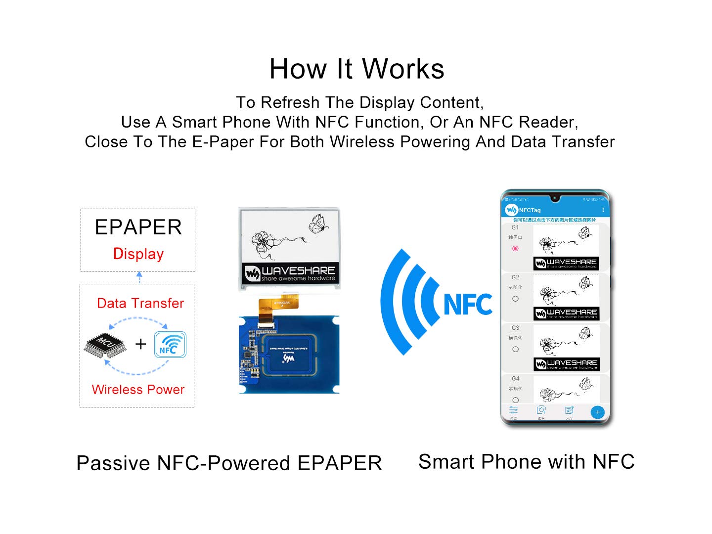 waveshare-4-2-zoll-nfc-powered-e-paper-modul-400x300-schwarz-wei image 3