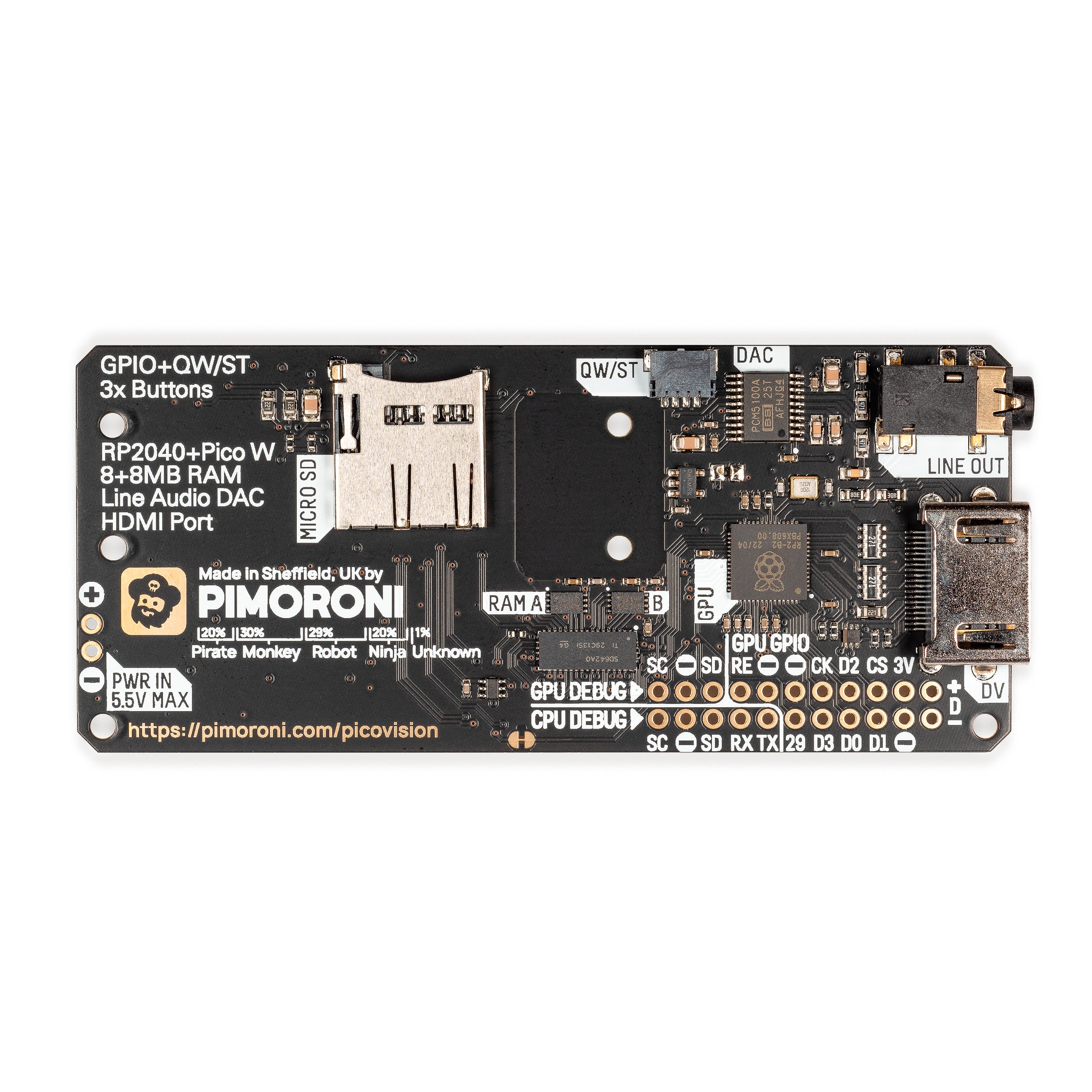 pimoroni-picovision-mit-pico-w-hdmi-video-stick-mit-dual-rp2040 image 5