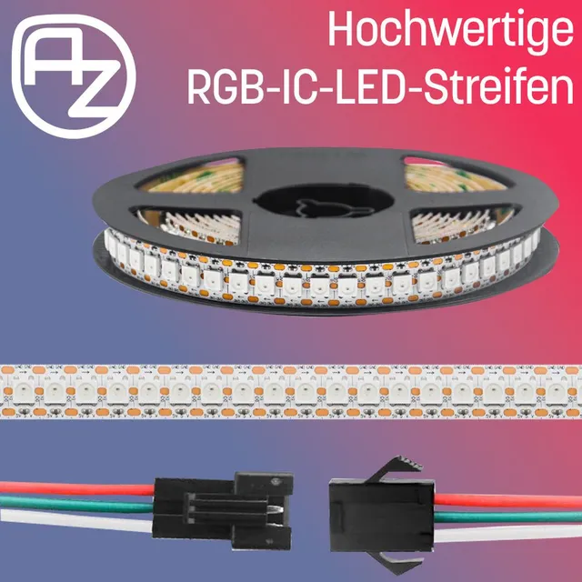 az-delivery-ws2812b-led-strip-144-leds-m-rgb-adressierbar-5050-smd-ip20 image 1