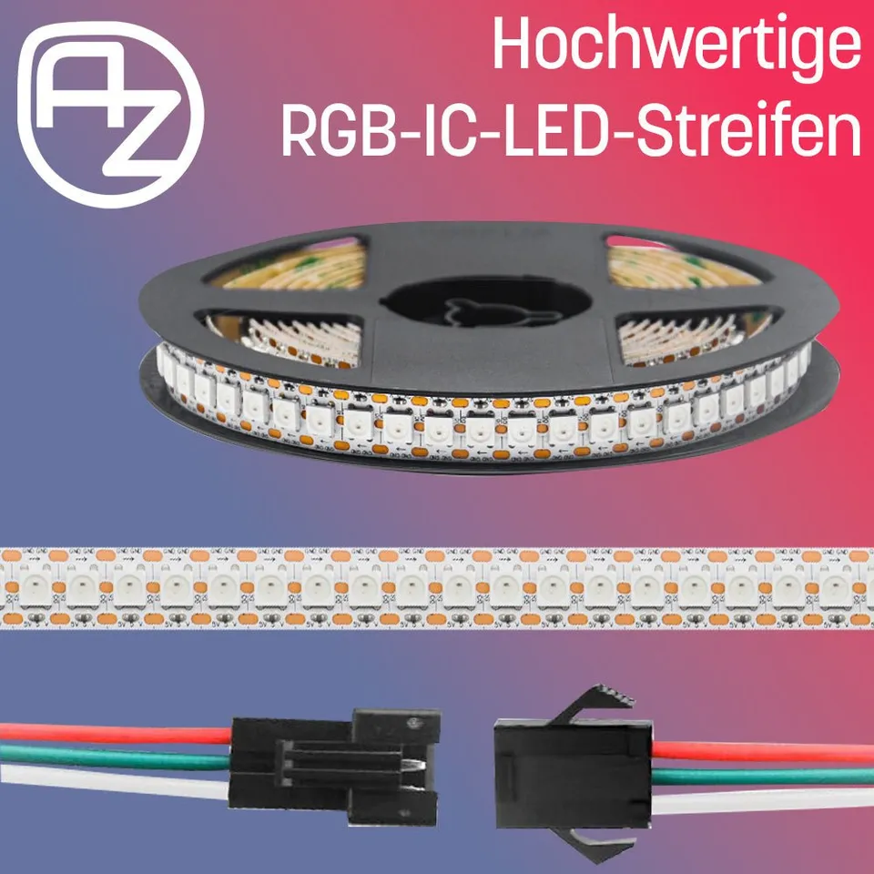 az-delivery-ws2812b-led-strip-144-leds-m-rgb-adressierbar-5050-smd-ip20 image 1