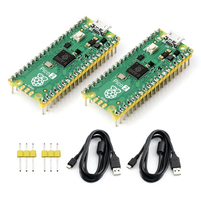 waveshare-pi-pico-2-m-2er-set-rp2350-mikrocontroller-board-4mb-flash image 1