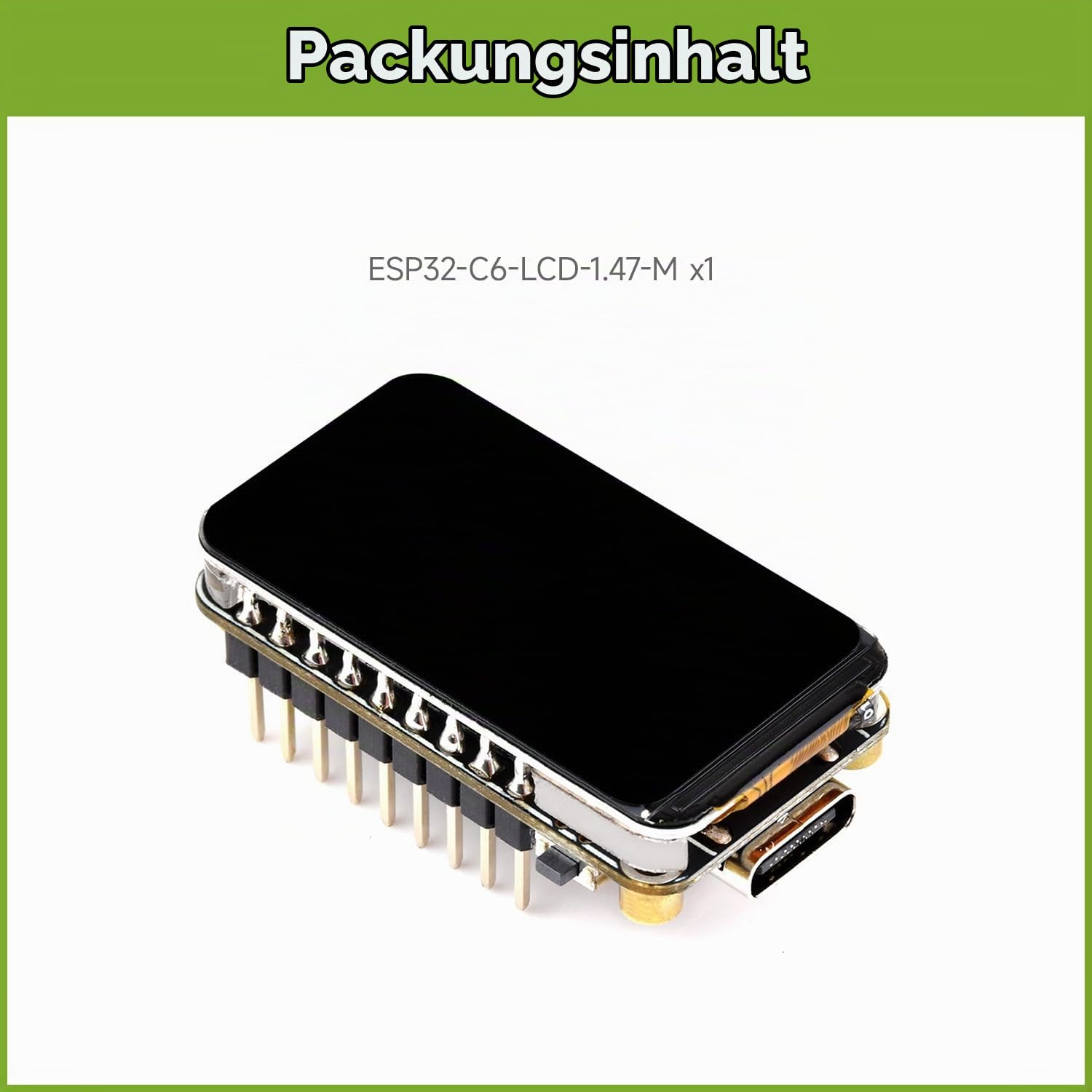 waveshare-esp32-c6-1-47-zoll-display-entwicklungsboard-172x320-mit-pinheader image 2