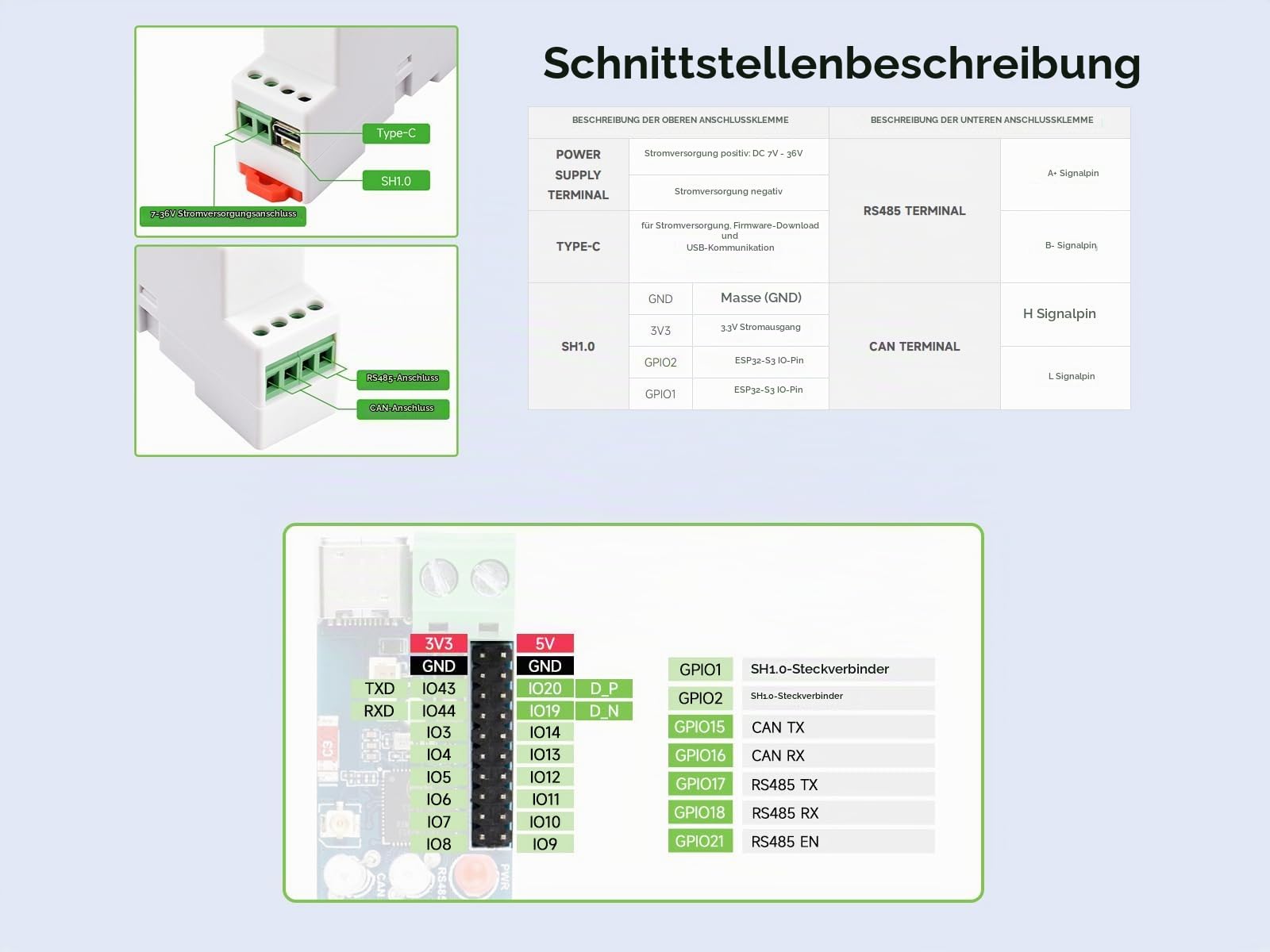 waveshare-industrielle-esp32-s3-steuerplatine-mit-rs485-und-can image 5
