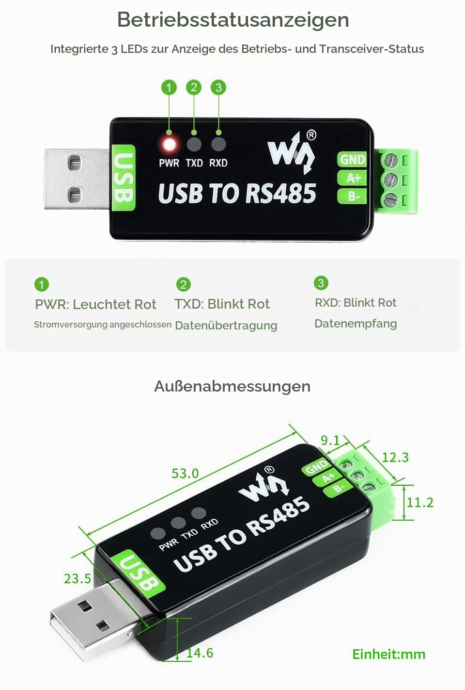 waveshare-industrial-usb-zu-rs485-konverter-mit-ft232rnl-und-sp485een-automatisc image 8