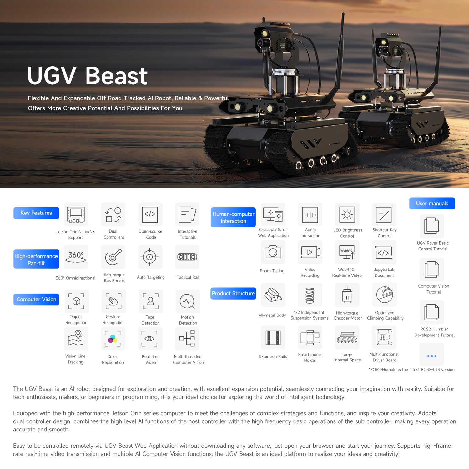 waveshare-ugv-beast-off-road-ketten-ki-roboter-komplettset-mit-jetson-orin-nano- image 3