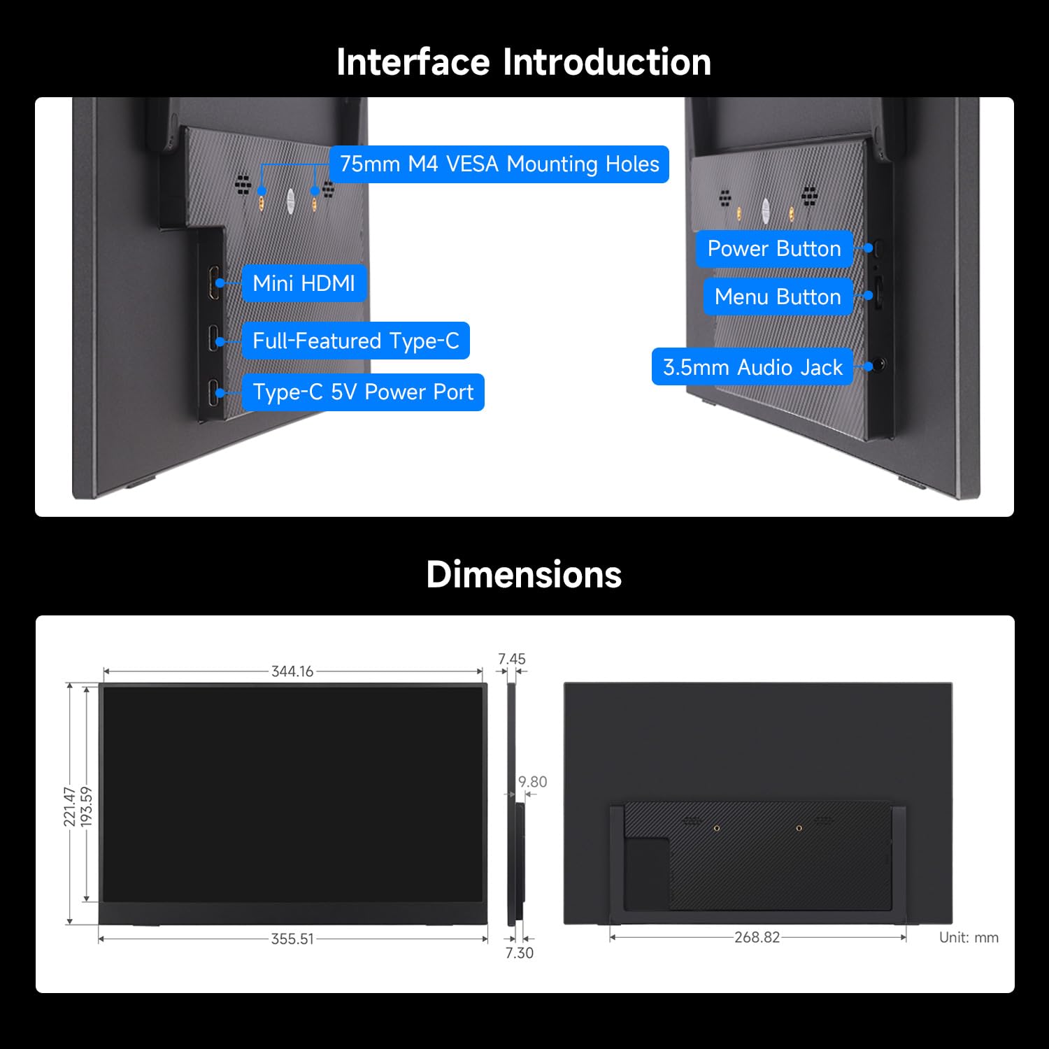 waveshare-luck-fox-15-6-zoll-portable-monitor-ohne-touch-full-hd-ips-mini-hdmi-d image 8