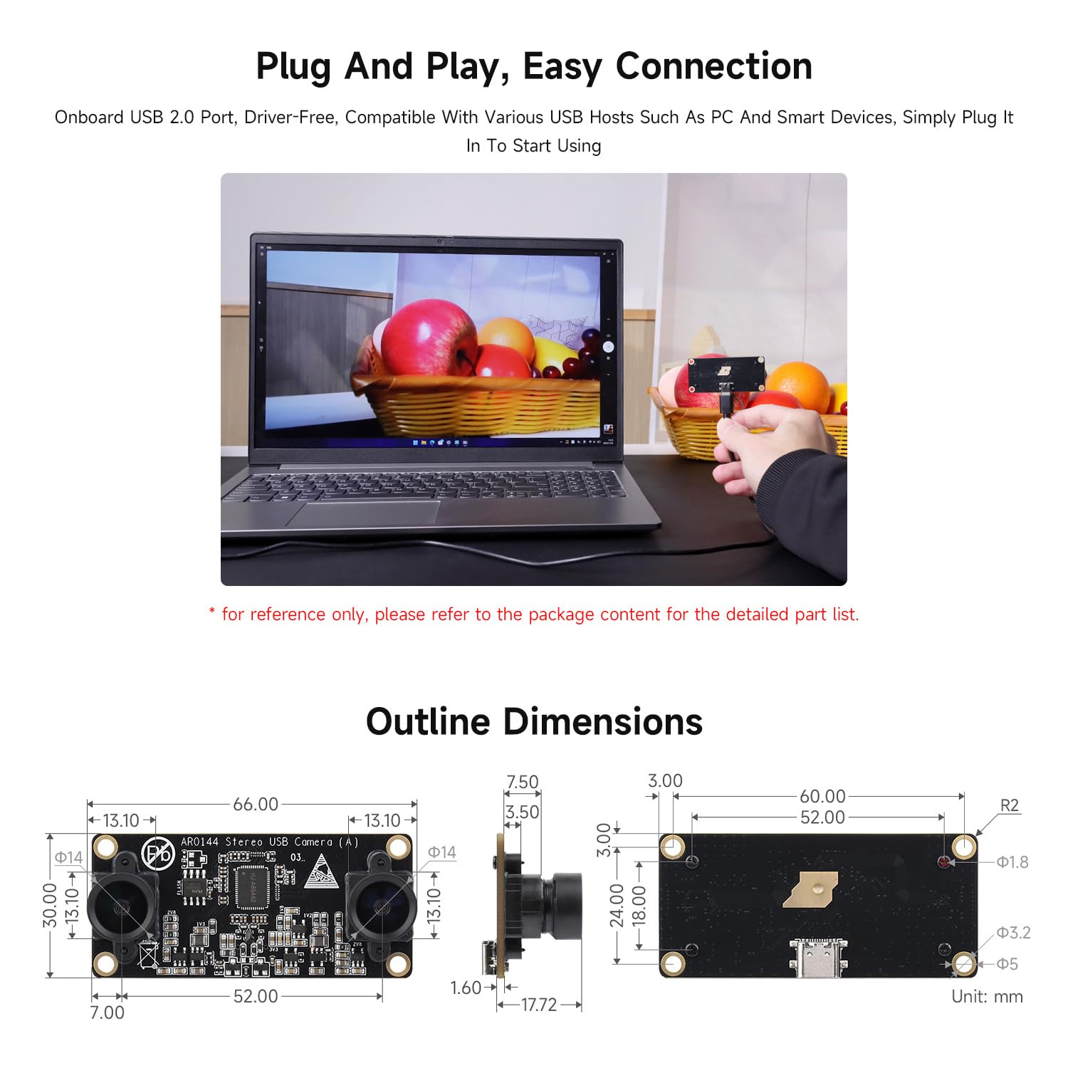 waveshare-ar0144-2mp-stereo-usb-kameramodul-synchron-output-52-mm-verzerrungsfre image 5