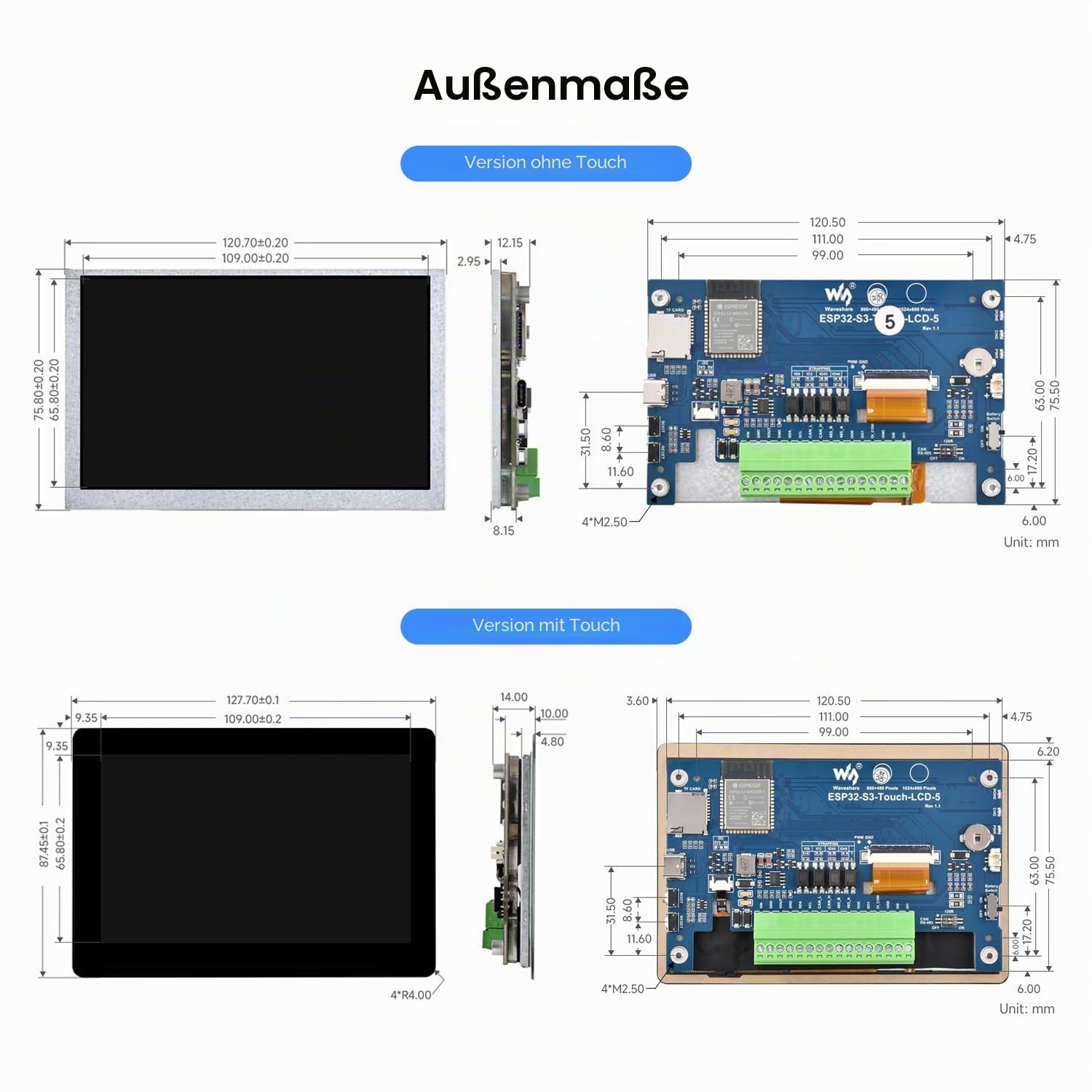 waveshare-esp32-s3-5-zoll-display-entwicklungsboard-800x480-lcd-ohne-touch image 8