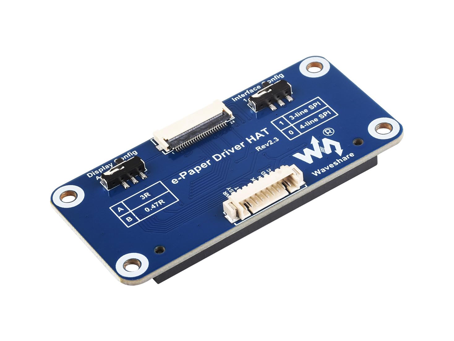 waveshare-e-paper-driver-hat-f-r-raspberry-pi-nucleo-jetson-nano-f-r-spi-e-paper image 1