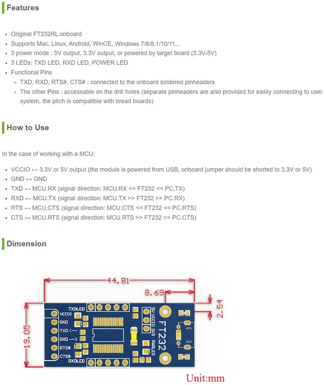 waveshare-ft232-usb-uart-board-micro-usb-seriell-wandler-f-r-windows-mac-linux-a image 1