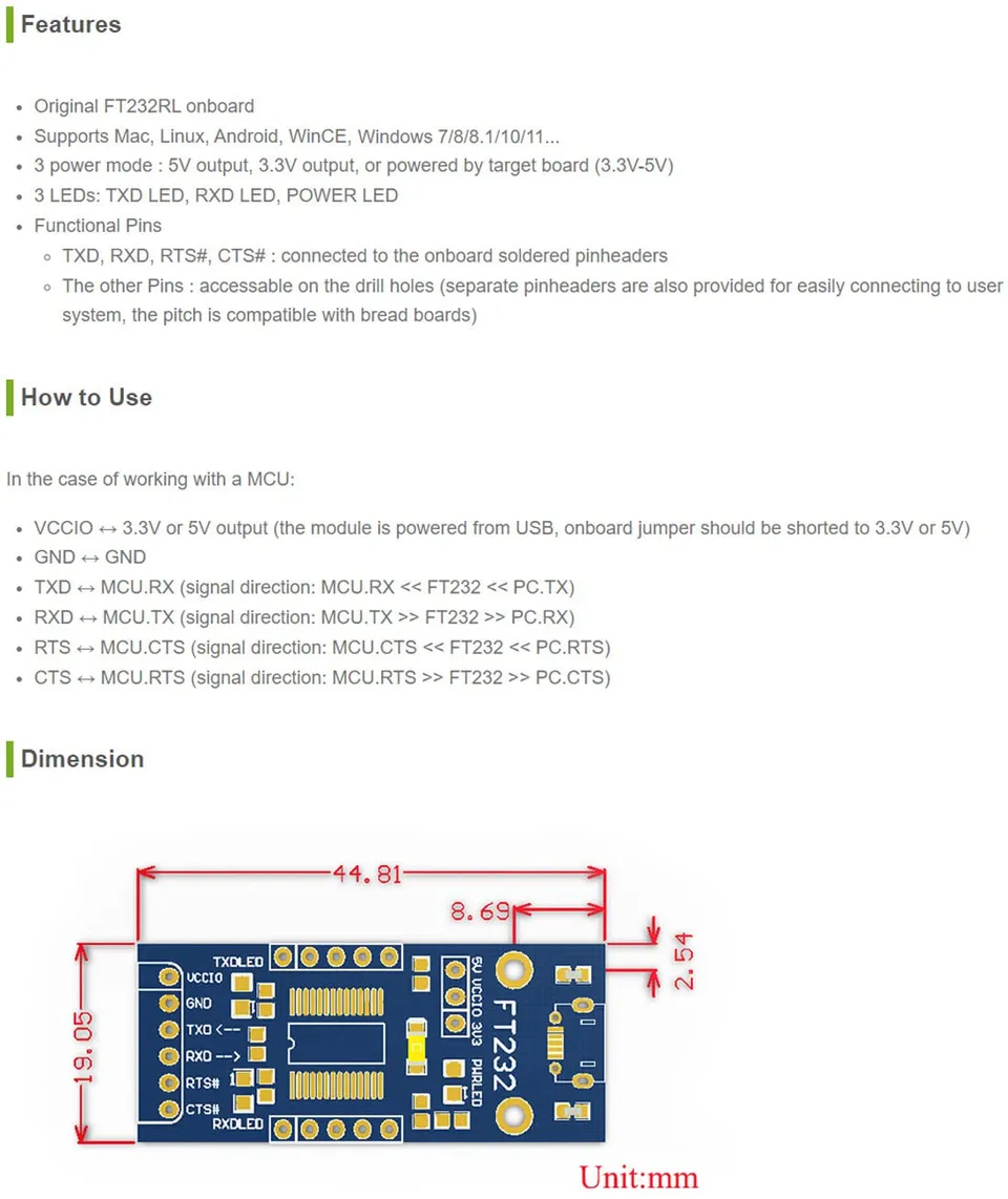 waveshare-ft232-usb-uart-board-micro-usb-seriell-wandler-f-r-windows-mac-linux-a image 1