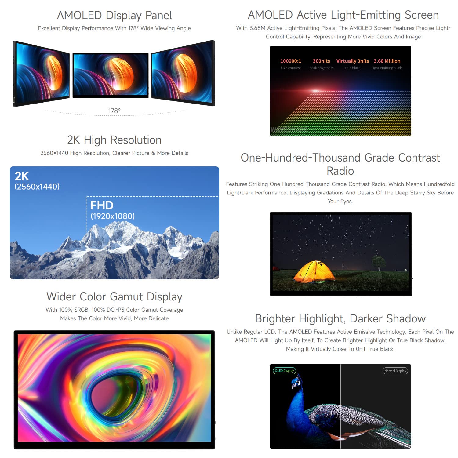 waveshare-13-3-zoll-2k-amoled-touchscreen-2560x1440-hdmi-type-c-mit-hi-fi-lautsp image 5