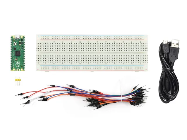 waveshare-raspberry-pi-pico-rp2040-mikrocontroller-board-mit-starter-kit-5-teile image 1