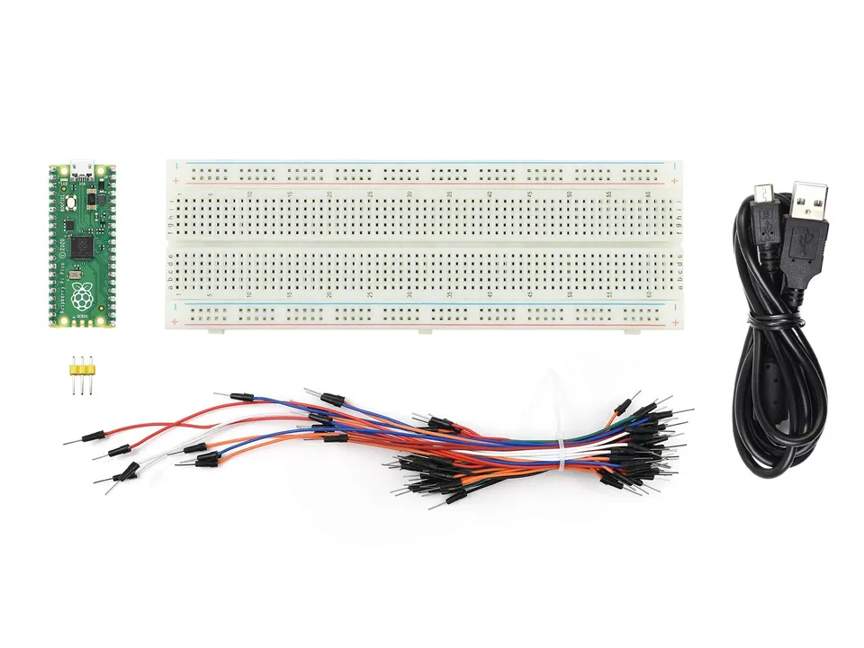 waveshare-raspberry-pi-pico-rp2040-mikrocontroller-board-mit-starter-kit-5-teile image 1