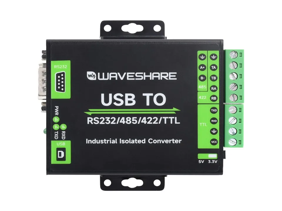 waveshare-ft232rnl-usb-zu-rs232-rs485-rs422-ttl-konverter-industriell-isoliert image 1