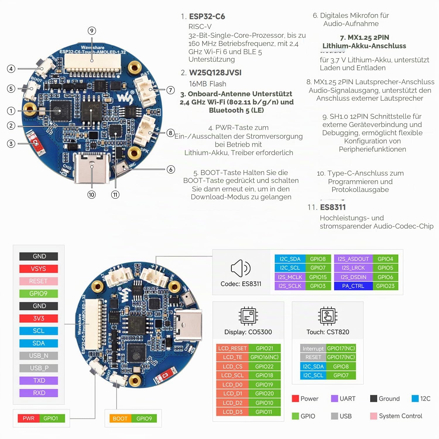waveshare-esp32-c6-1-32-zoll-amoled-rundes-touch-display-entwicklungsboard-466x4 image 7