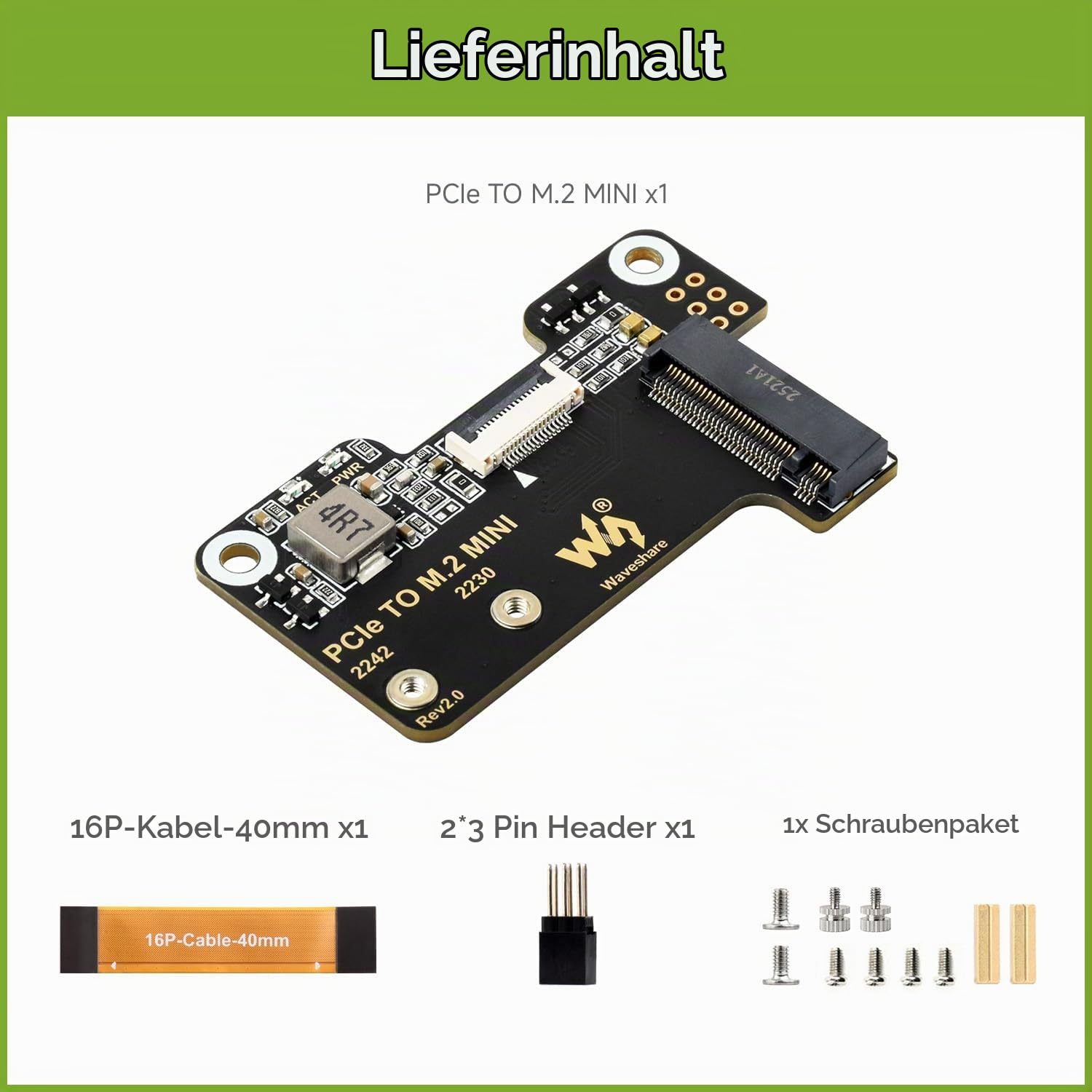 waveshare-pcie-zu-m-2-mini-adapter-f-r-raspberry-pi-5-nvme-ssd image 2