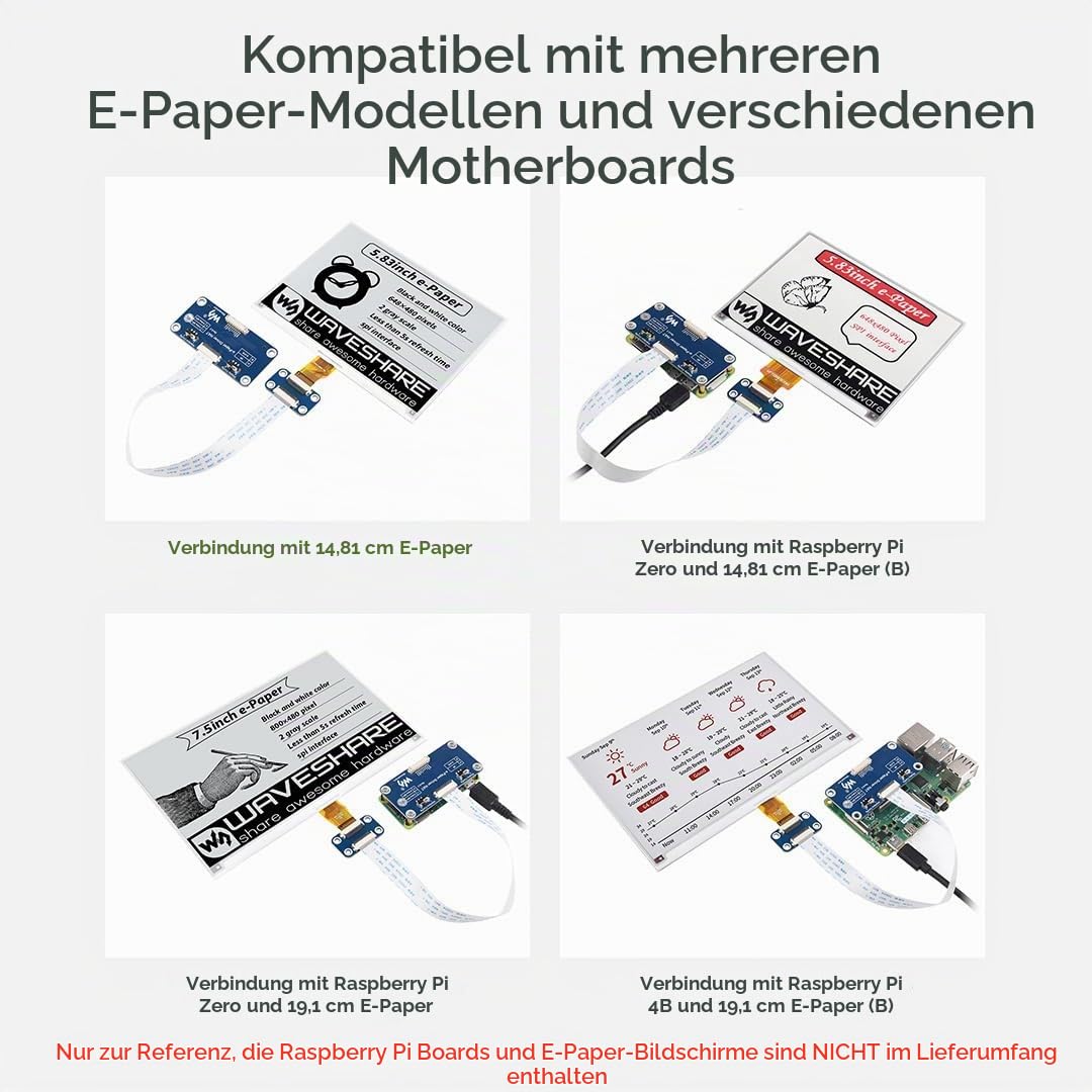 waveshare-universal-e-paper-driver-hat-f-r-spi-e-paper-rohpanels-kompatibel-mit- image 5