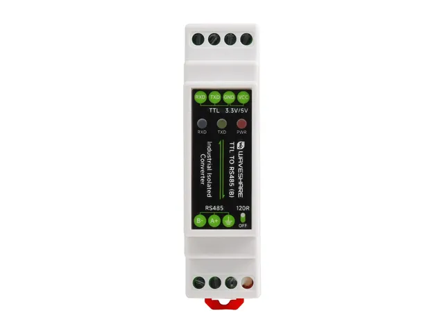 waveshare-ttl-zu-rs485-konverter-hutschiene-galvanisch-isoliert-600w-blitzschutz image 1