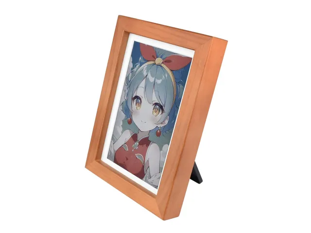 waveshare-esp32-s3-photopainter-7-3-zoll-e6-farb-e-paper-im-holzrahmen-800x480-w image 1